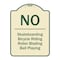 Signmission Designer Series-No-Bicycle Riding Roller Blading Ball Playing, 24" x 18", TG-1824-9832 A-DES-TG-1824-9832 - alternate 1